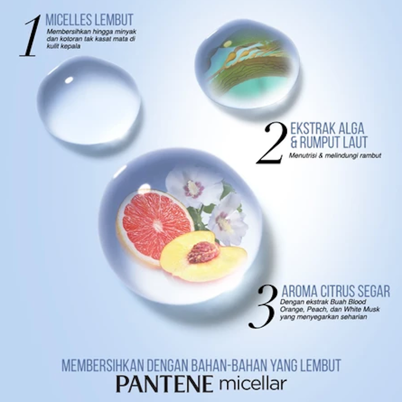 Pantene Micellar Algae Extract Detox and Purify Shampo