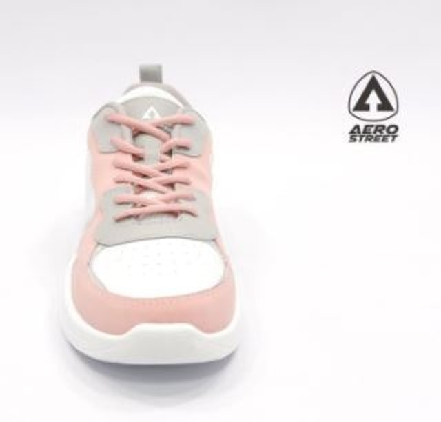 Aerostreet Ivy Putih Pink Sneakers Casual 21CC02