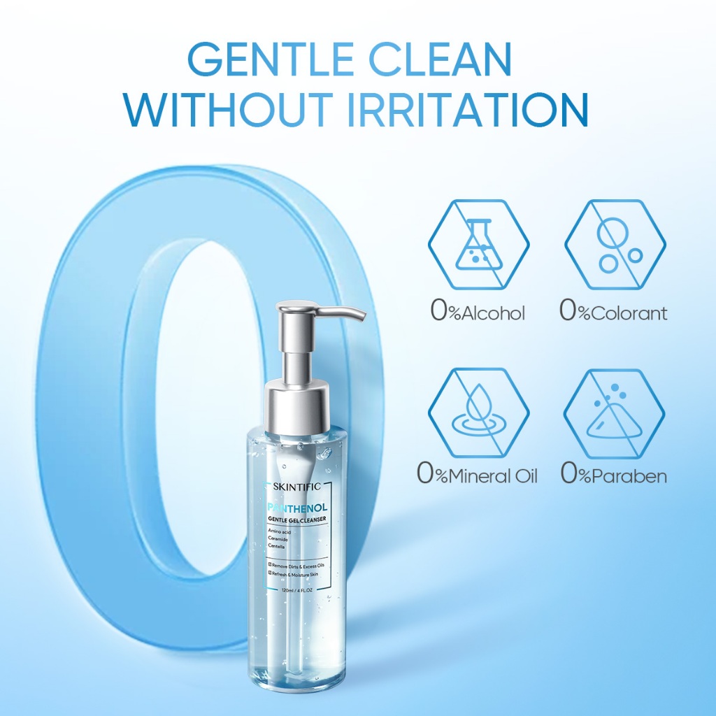 SKINTIFIC Cosmetics SKINTIFIC 2PCS 2X Panthenol Combo Gentle Gel Set A