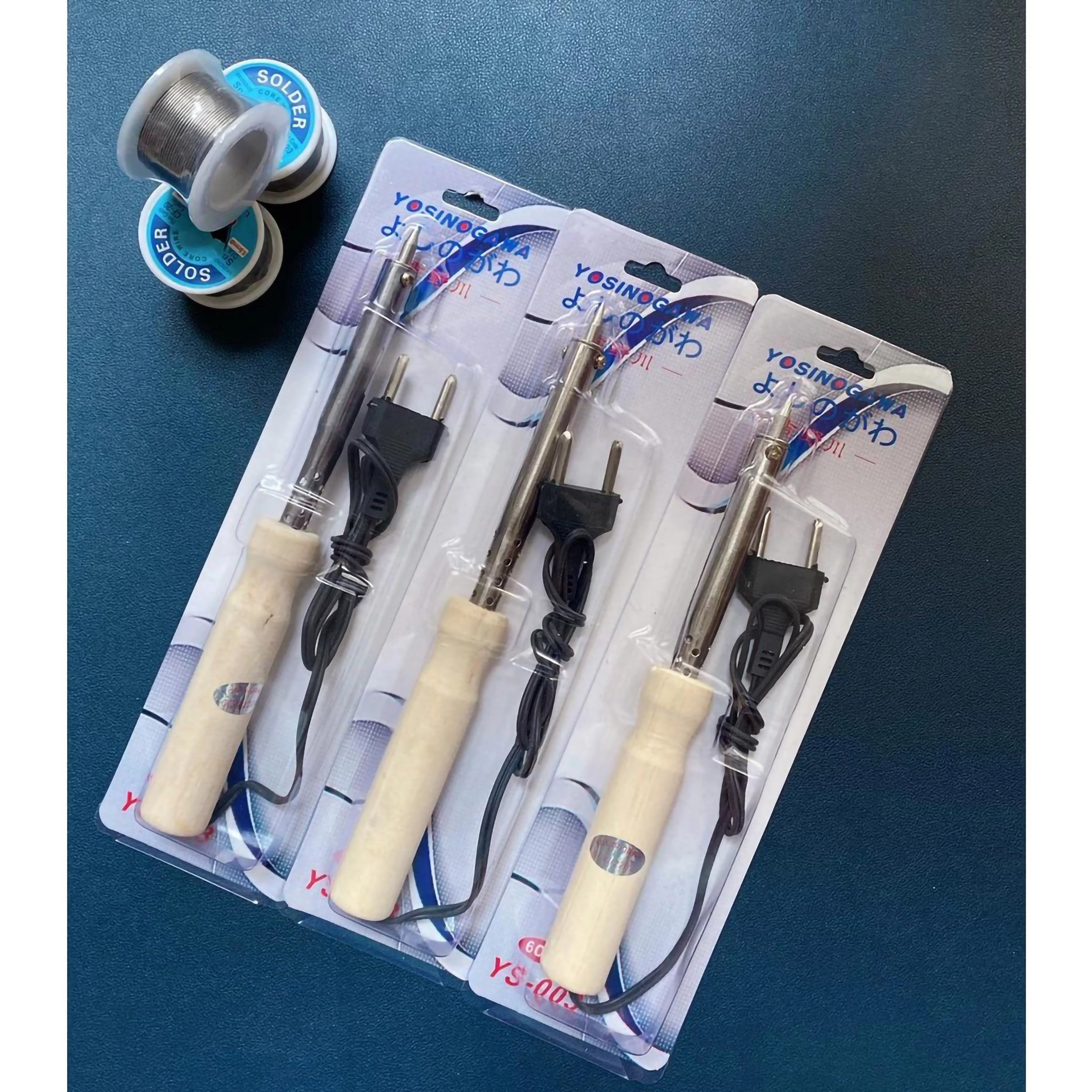  YOSINOGAWA Solder Listrik Gagang Kayu
