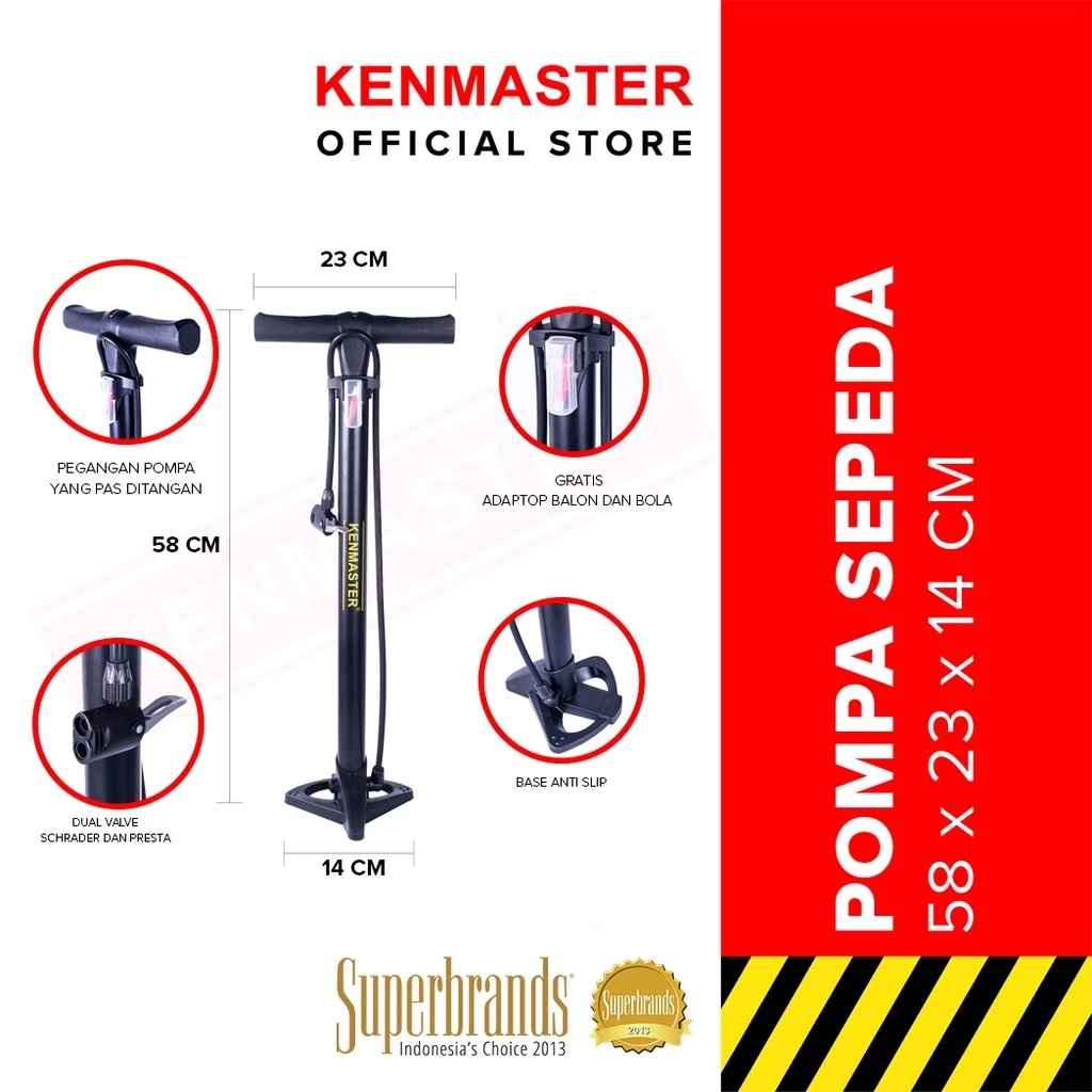 Viva Tehnik Mandiri Kenmaster Bike Pump KM-5435