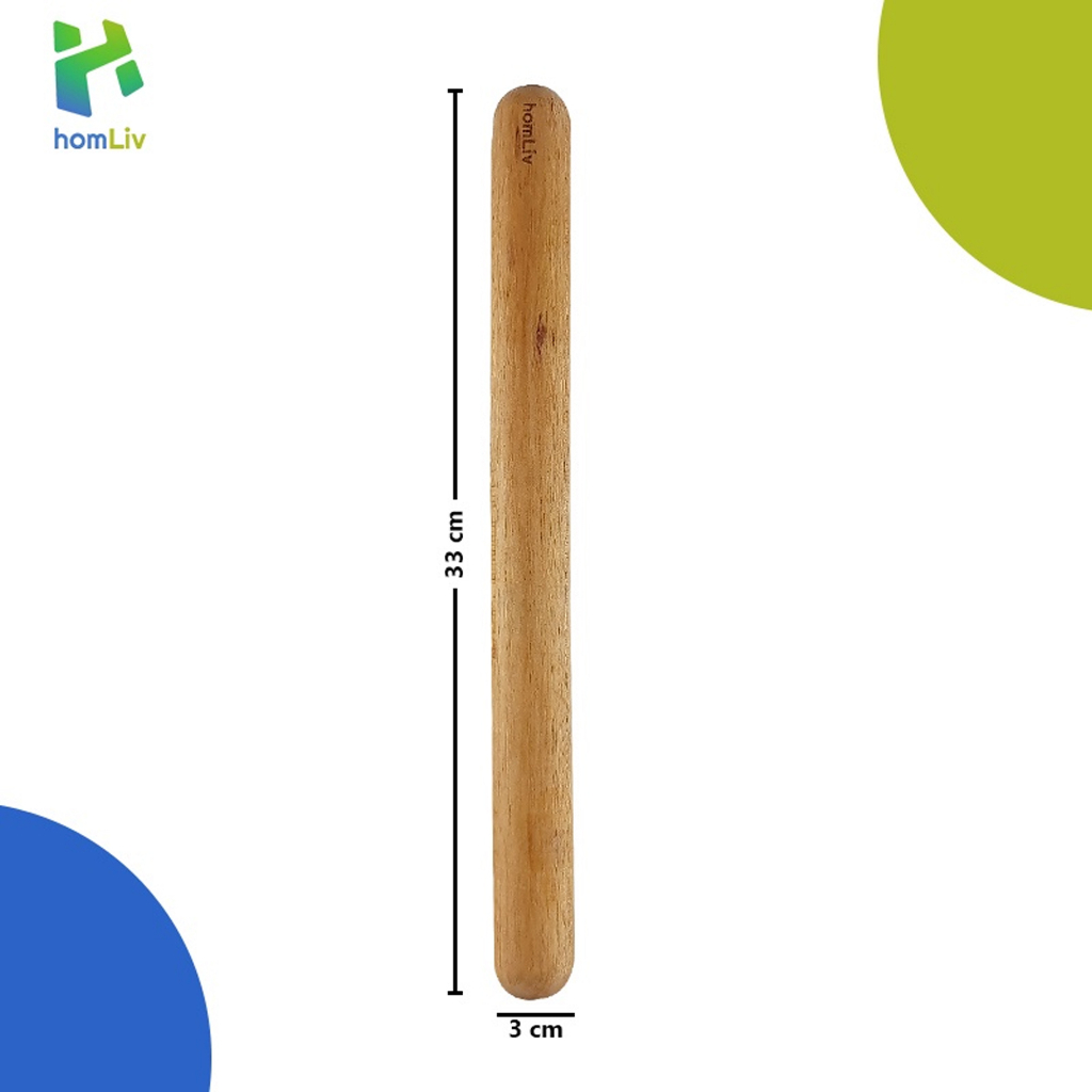 Homliv Hikaru Wooden Rolling Pin Foodgrade
