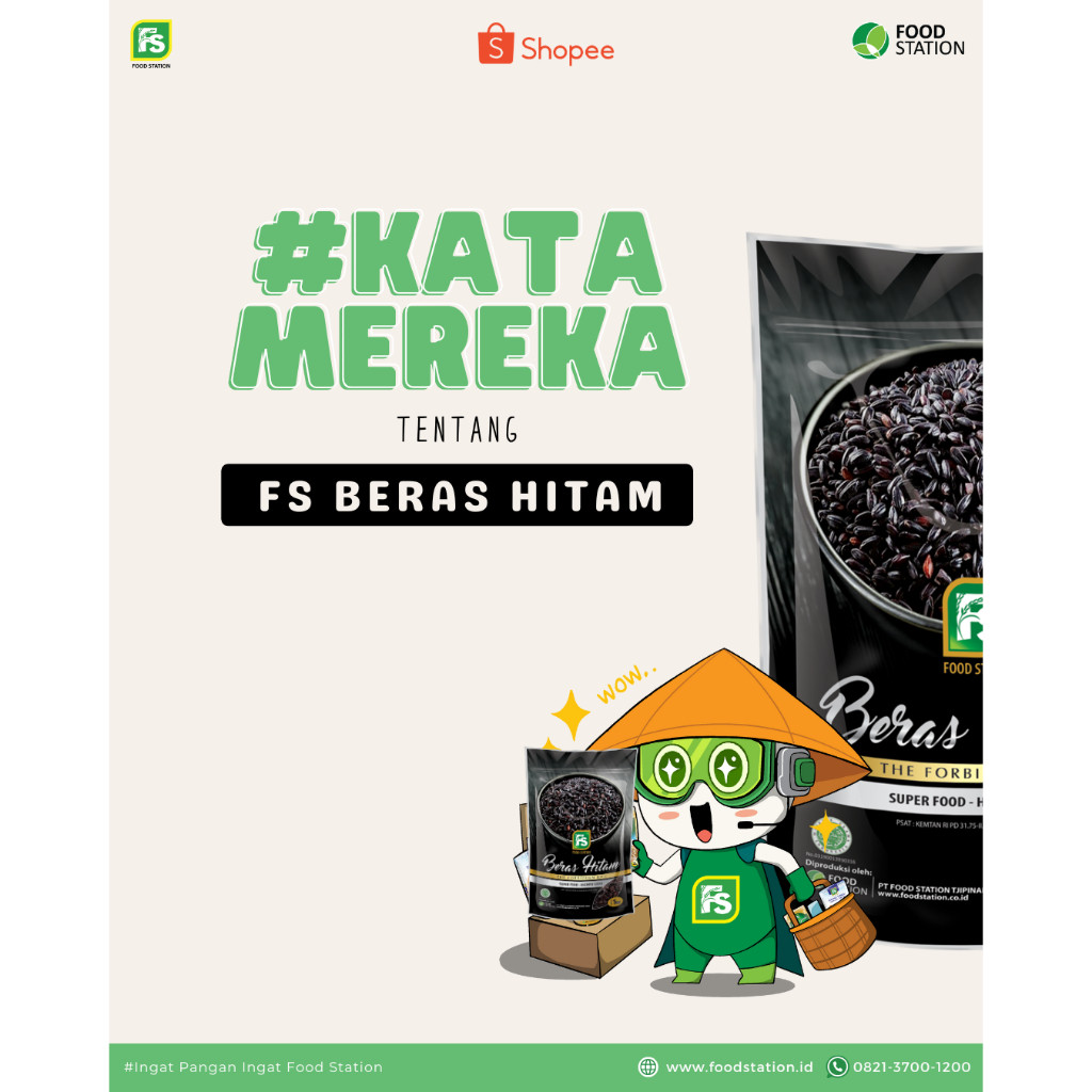 Food Station Beras Hitam 1 kg 3