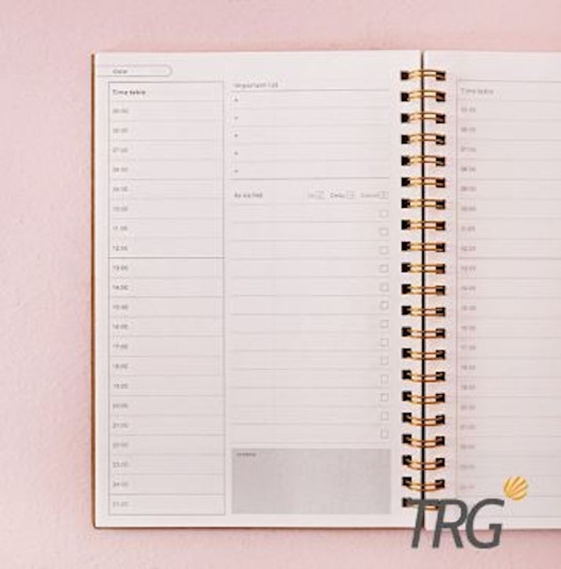 Kraft Cover Spiral Daily Planner Notebook 3
