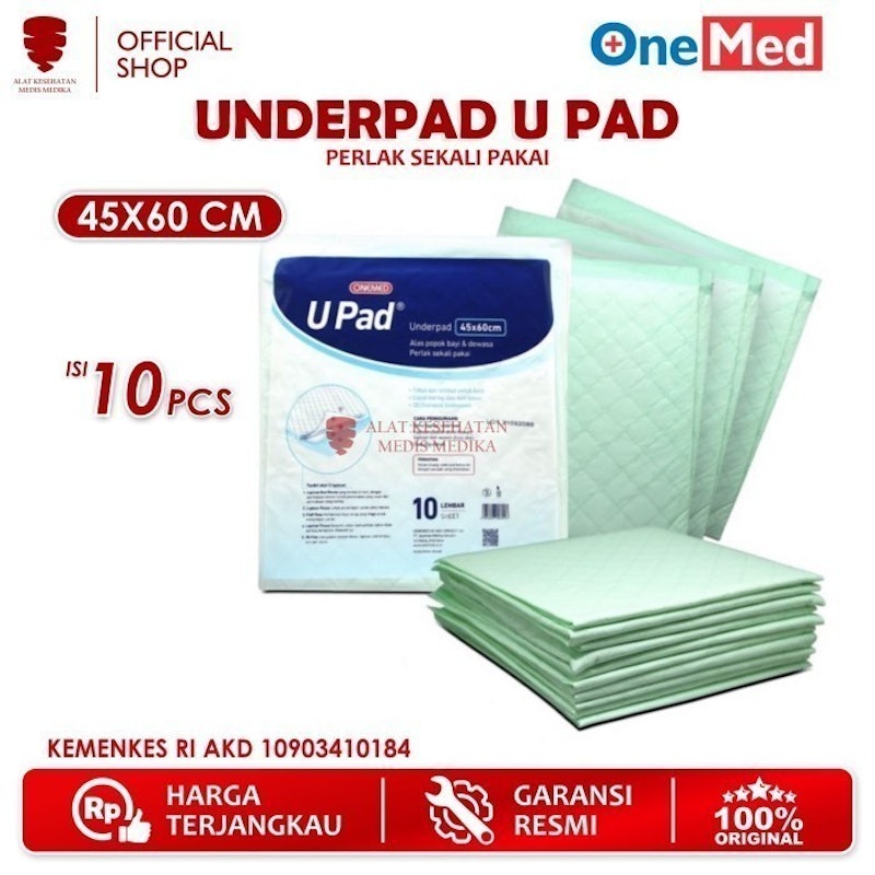 OneMed Underpad Alas Popok Bayi dan Anak 45 X 60 Cm 3