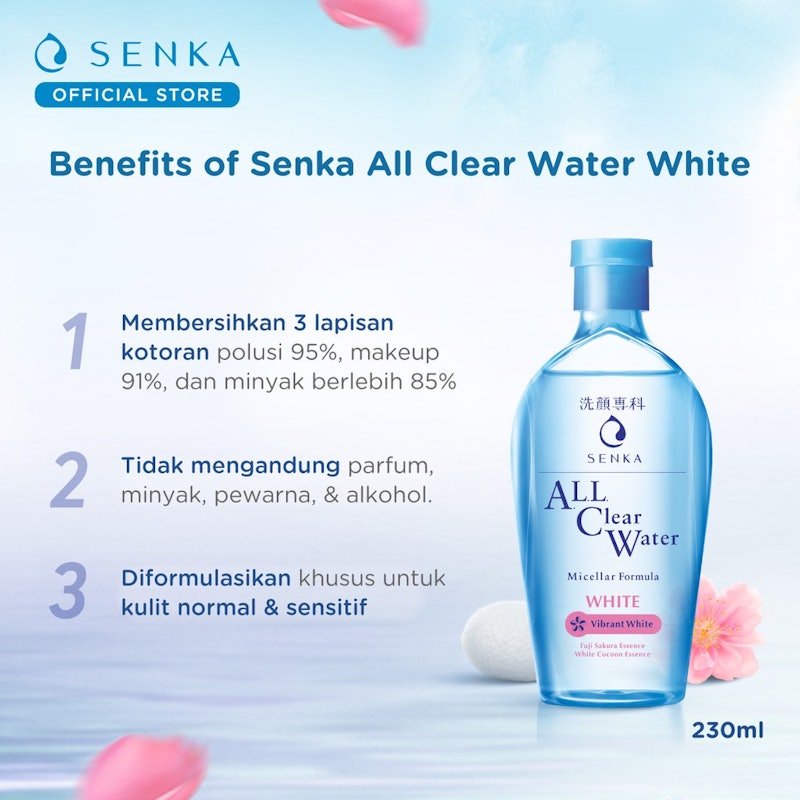 SENKA All Clear Water White - Vibrant White 3