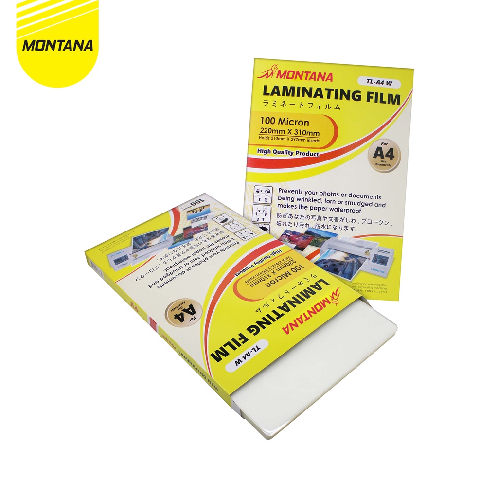 MONTANA Laminating Film / Plastik Laminating Montana A4 TL-A4W