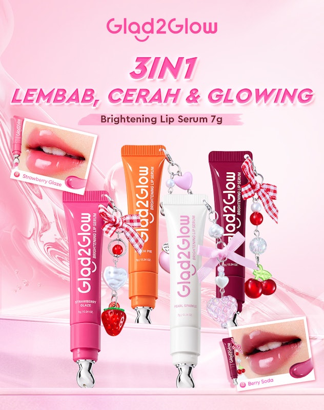 Glad2Glow Brightening Lip Serum 01 Strawberry Glaze 2