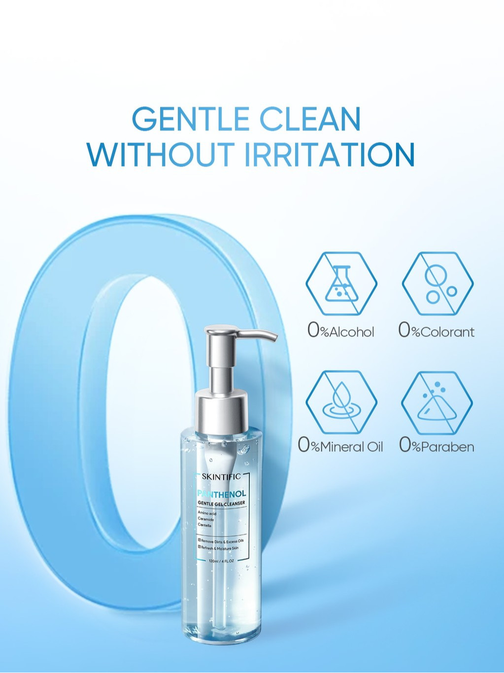 SKINTIFIC Cosmetics SKINTIFIC Panthenol Gentle Gel Cleanser 