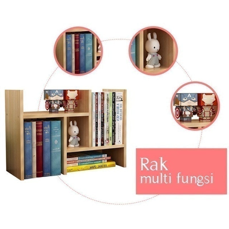 Rak Buku Mini Portable Kayu 2