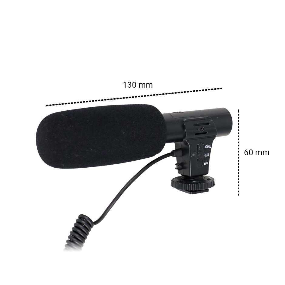 Jakarta Digital Nusantara TaffSTUDIO Shotgun Microphone untuk DSLR MIC-05
