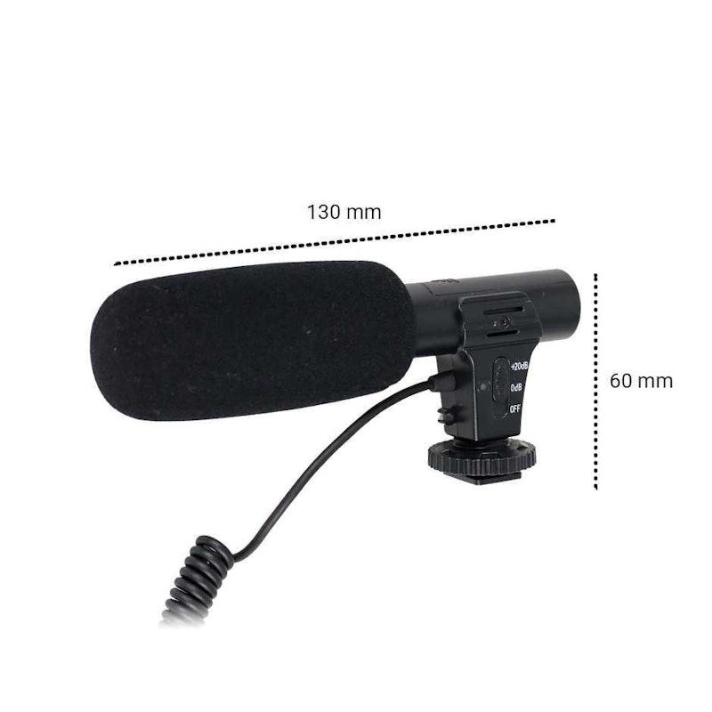 TaffSTUDIO Shotgun Microphone untuk DSLR 5