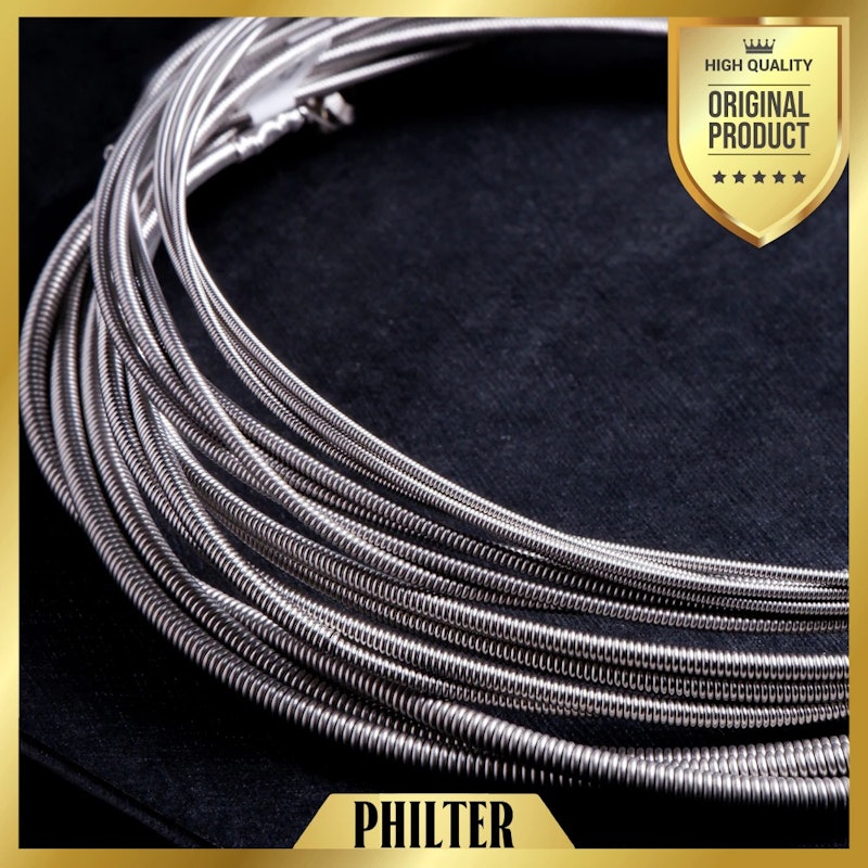 Philter BX Electric Bass Strings Long Scale 5 String Round Wound Nickel Plated Steel 45-100 3