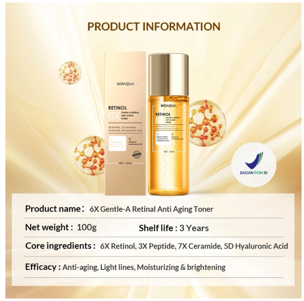 Permata Indo Kav BIOAQUA Gentle-A Retinal Anti-Aging Toner