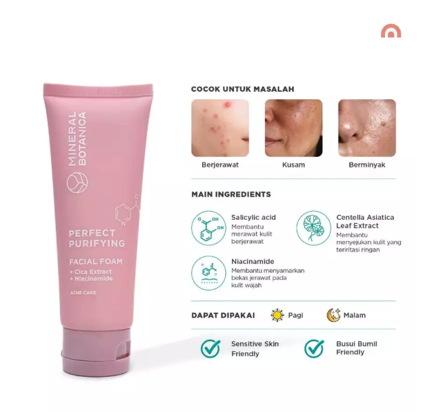 Mica Jaya Pratama Mineral Botanica Perfect Purifying Facial Foam