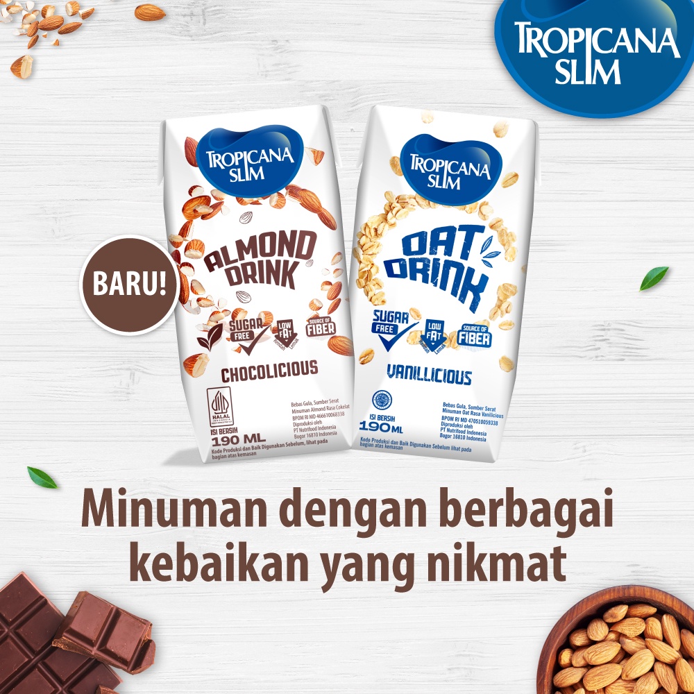 Nutrifood Indonesia Tropicana Slim Almond Drink Chocolicious
