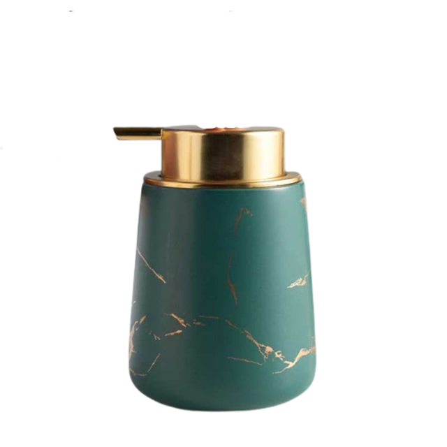 Botol Sabun Cair Keramik Motif Marmer