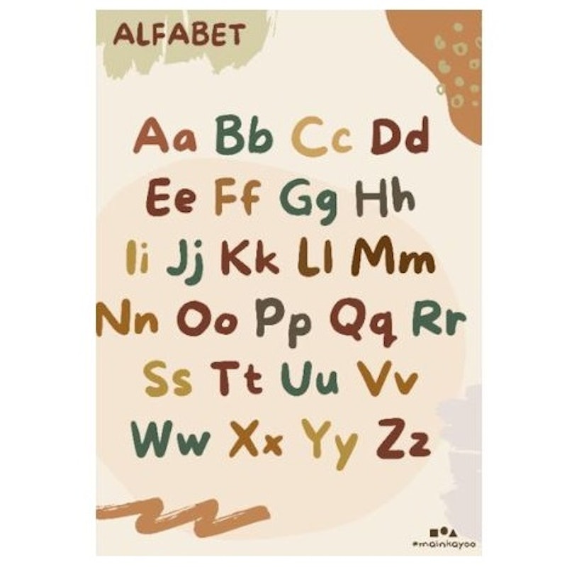 Mainkayoo Poster Edukasi Anak - Alfabet 1