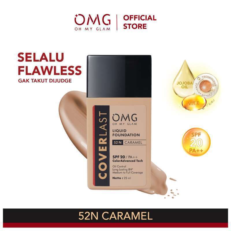 Paragon Technology and Innovation OMG Coverlast Liquid Foundation 52N Caramel