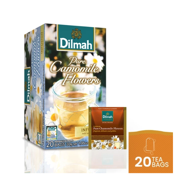 MJF Teas Dilmah Pure Camomile Flower Tea Foil Envelope