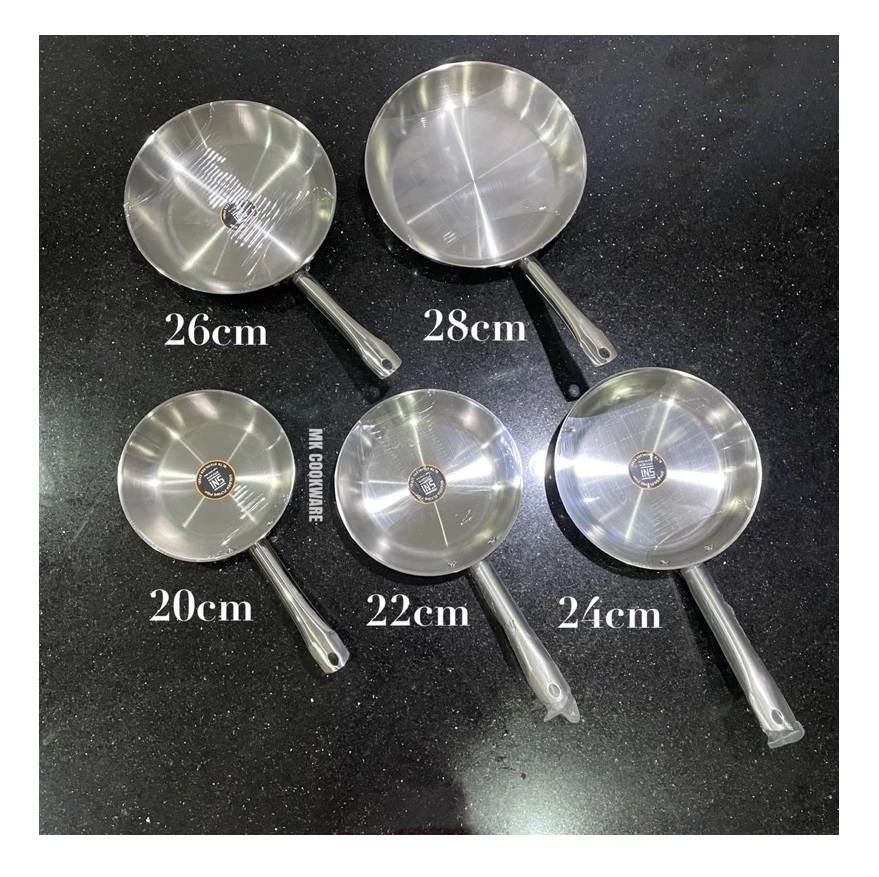 Golden Flying Fish Fry Pan Stainless Harden Steel 22 cm
