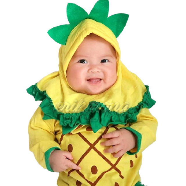 Jumper Bayi Hijab Motif Buah 2
