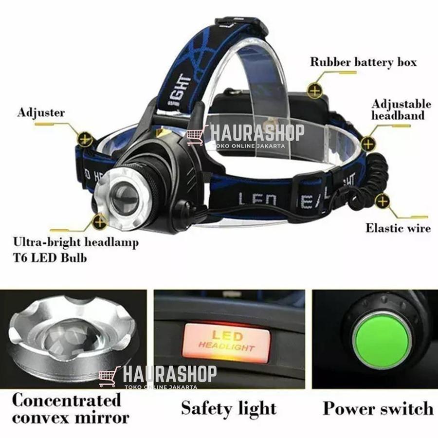  H2S Senter Kepala LED HS-568D