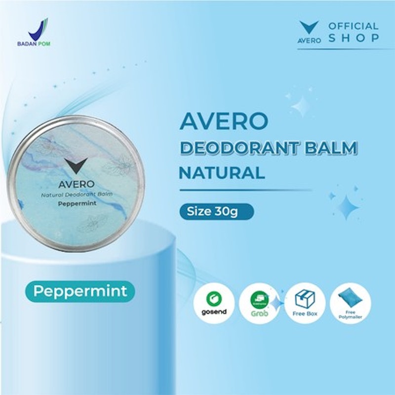 Avero Natural Deodorant Balm Peppermint 2