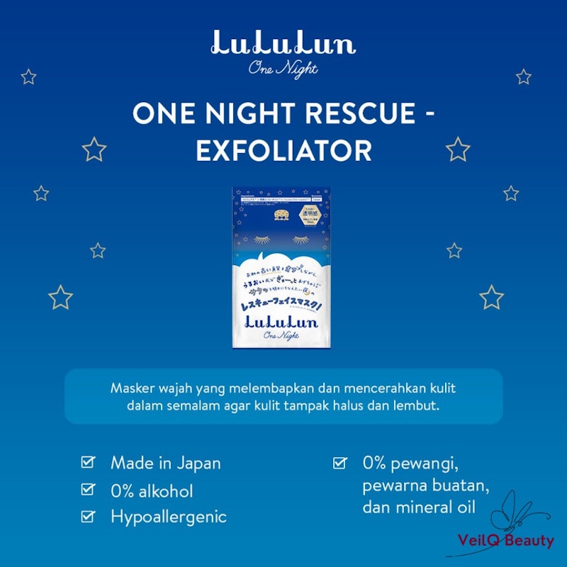 LuLuLun One Night Rescue Exfoliator Mask 2