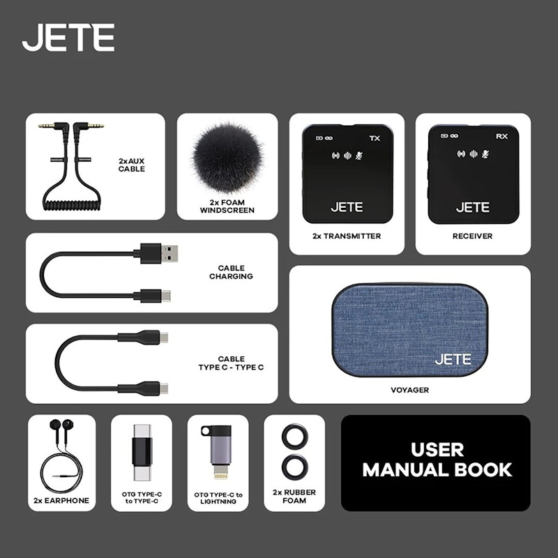 JETE Microphone Wireless 4