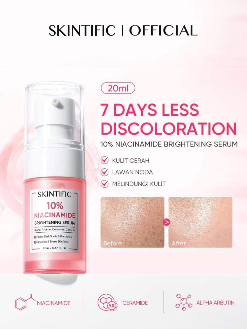SKINTIFIC COSMETICS SKINTIFIC 10% Niacinamide Brightening Serum