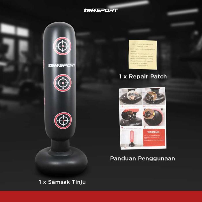 TaffSPORT Vertical Punching Bag Inflatable 160 cm 4