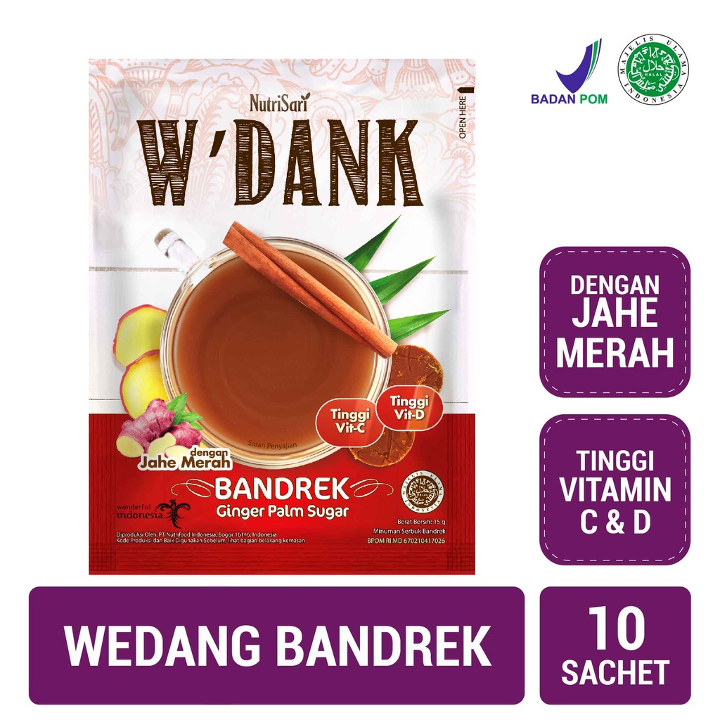 Nutrifood Nutrisari W'dank Bandrek