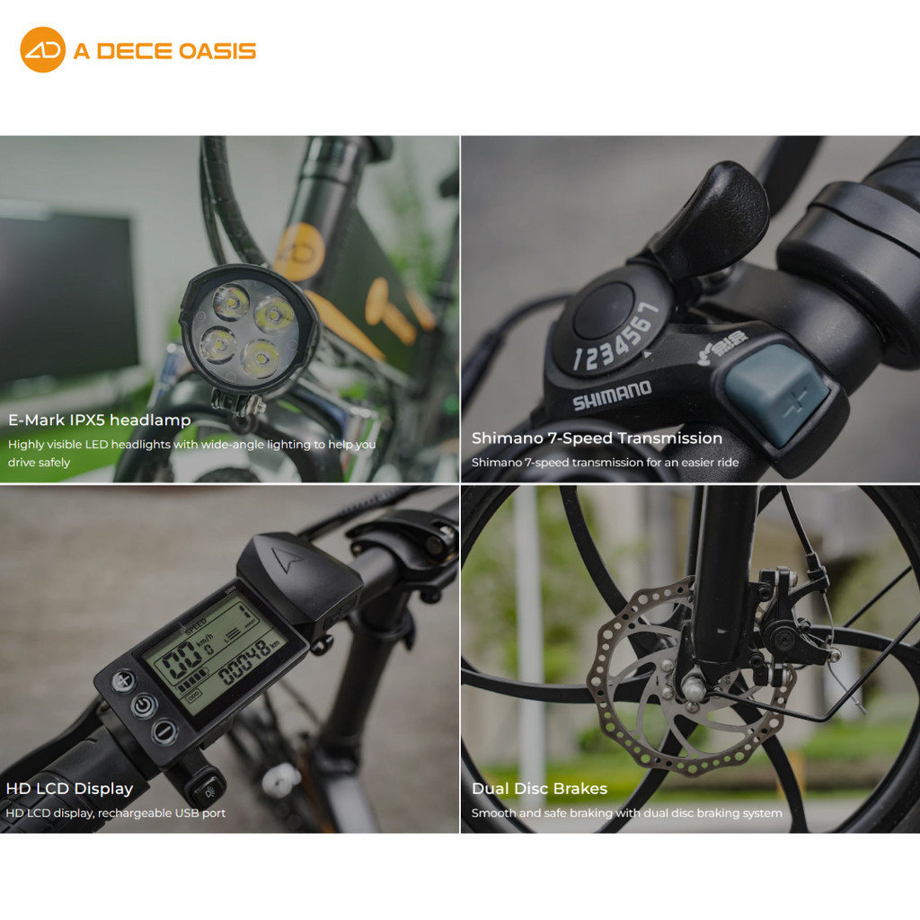 ADO E-Bike ADO E-Bike Folding Electric Bike A20+