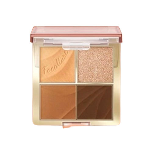 FOCALLURE ｜ #AmberGold Streamer City Amber Eyeshadow Palette BR04