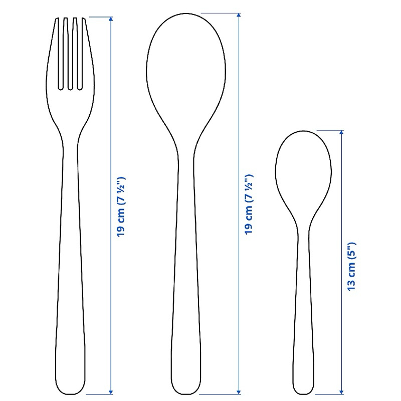 Inter-IKEA Systems B.V. Mopsig Peralatan Makan Set Isi 12