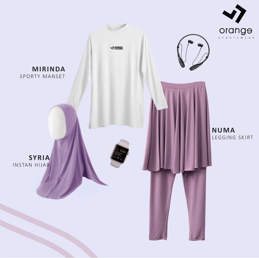  Orange Sportwear Numa Sporty Set