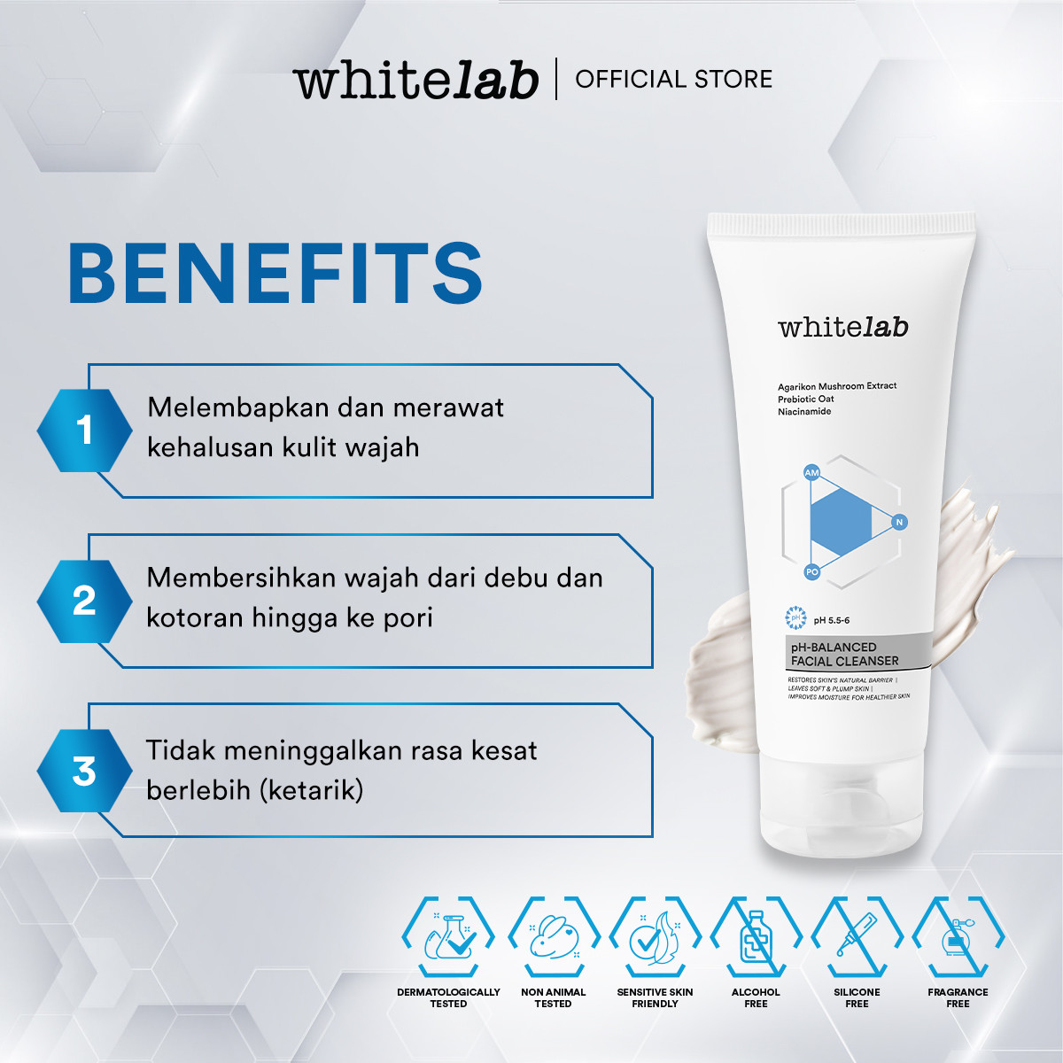 Natura Deca Kosmetika Whitelab pH-Balanced Facial Cleanser