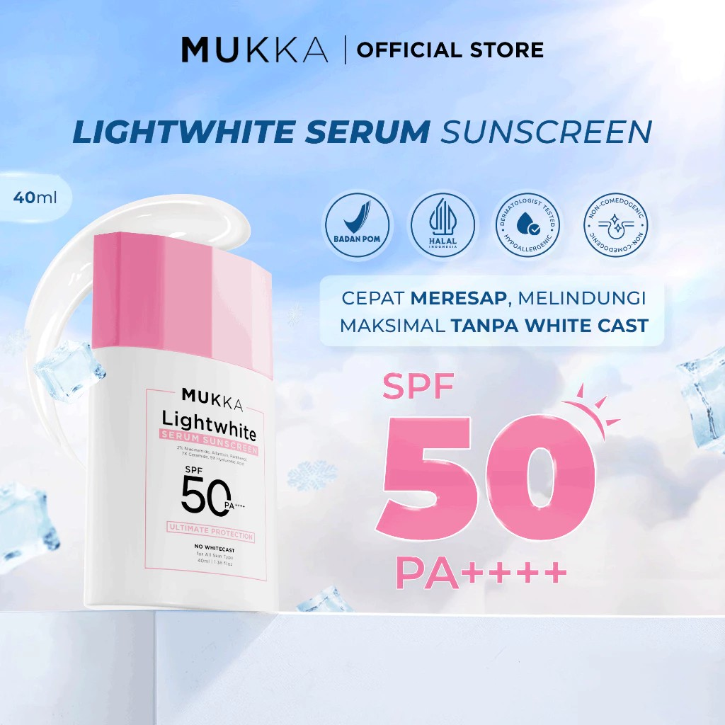 Mukka Cosmetics MUKKA LightWhite Serum Sunscreen SPF 50 PA++++