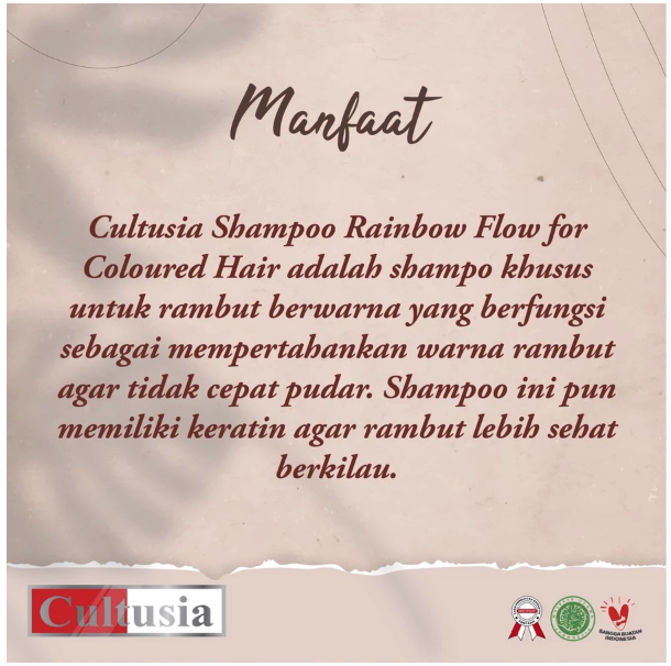 Anugerah Familindo Utama Cultusia True Color Shampo Rainbow Flow 