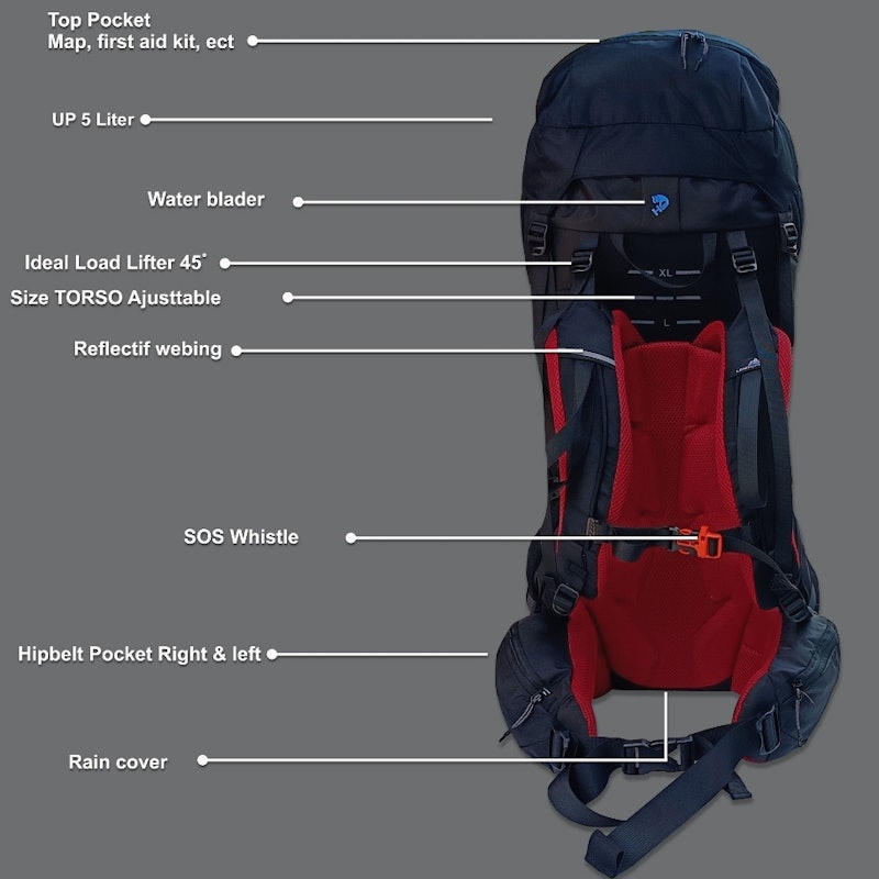 Leafhopper Cobra Backpack 60L 3