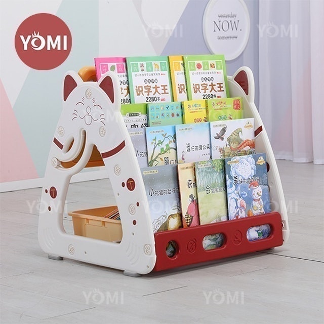 YOMI Rak Buku Anak Kucing 5 Tingkat