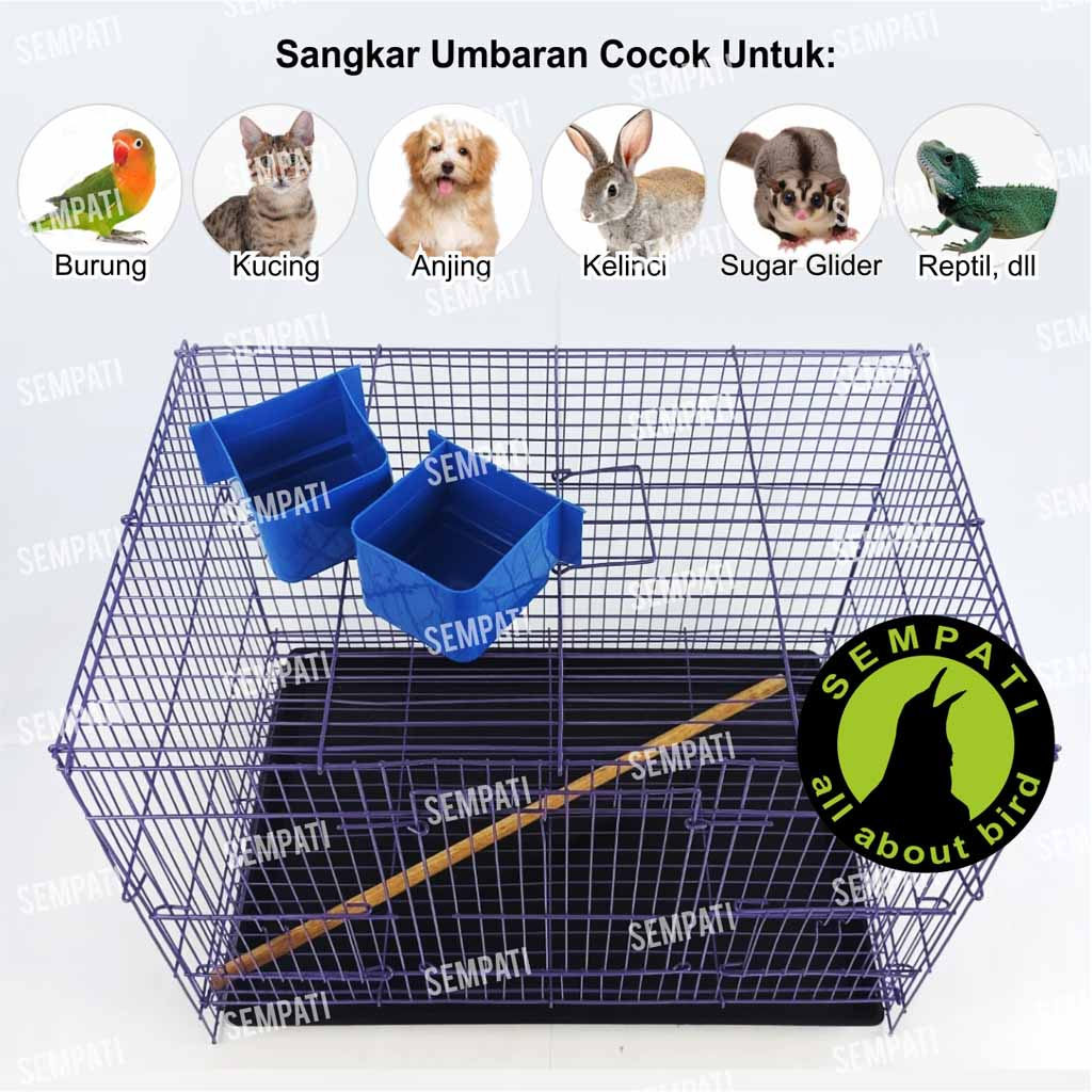  Sangkar Burung Besi Umbaran Size M