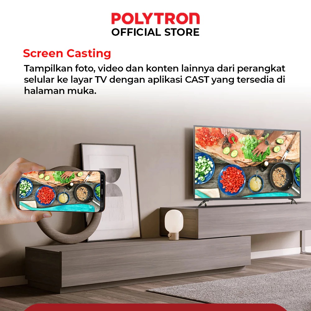 Hartono Istana Teknologi Polytron Smart Lite Digital TV 32"  PLD 32CV1869