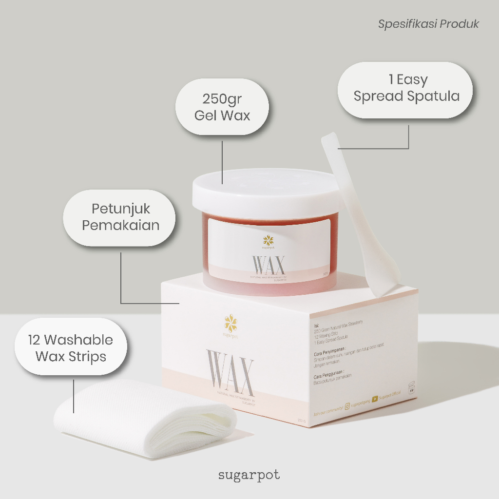 Sugarpot Sugarpot Strawberry Sugar Waxing Kit