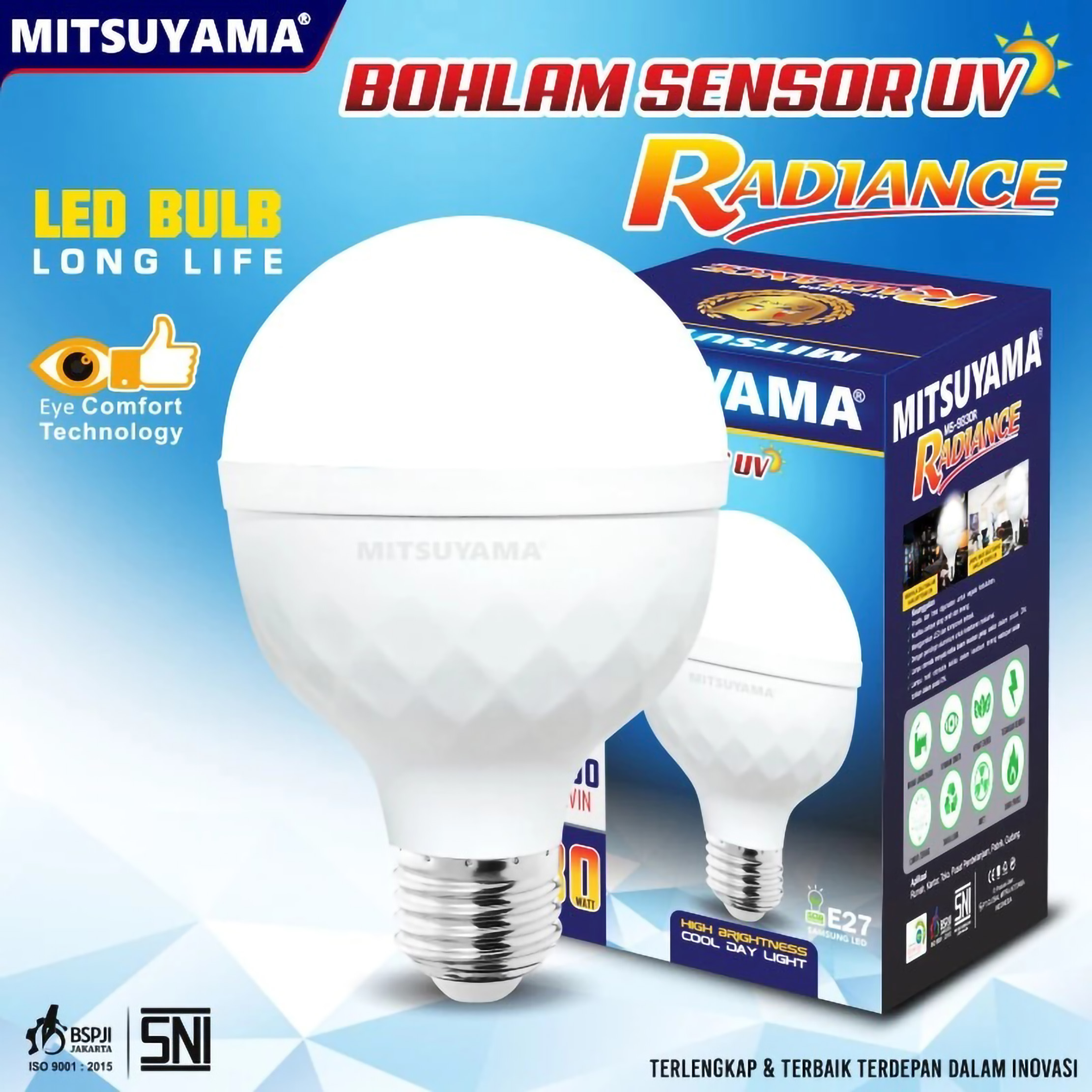 Global Mitra Intitama Mitsuyama Radiance Bohlam Sensor UV MS-9830R
