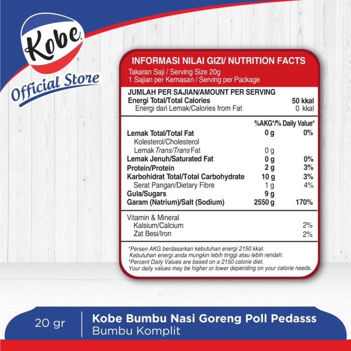 Kobe Kobe Bumbu Nasi Goreng Poll Pedasss