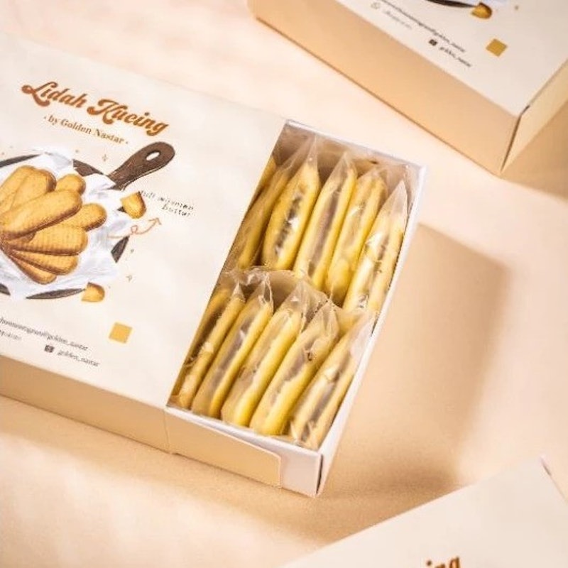 Golden Star Lidah Kucing Nutella Box Premium 20 Pcs 3