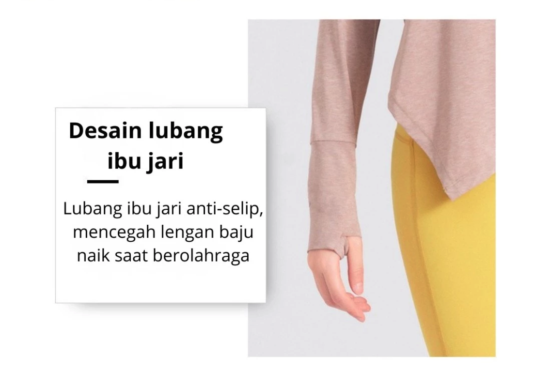  TIMETOSPORT Baju Olahraga Wanita Lengan Panjang 1075