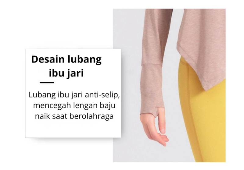TIMETOSPORT Baju Olahraga Wanita Lengan Panjang 2